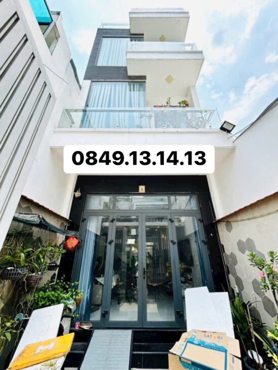 NHÀ MỚI 4 TẦNG – 4.2x 20 – THIẾT KẾ HIỆN ĐẠI – PHỐ VIP KIỀU ĐÀM Q7 HẺM XE HƠI THÔNG – KHU VIP HIM