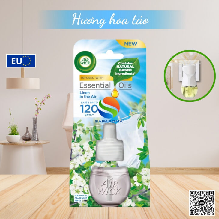 Lọ tinh dầu thơm phòng Air Wick 19ml, thư giãn, giảm stress, hỗ trợ khử mùi, hàng nhập khẩu chínhãng