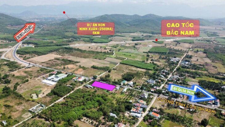 BÁN GẤP 2 LÔ ĐẤT MẶT ĐƯỜNG TỈNH LỘ 5 NINH TÂN – NINH HOÀ QUY HOẠCH MỚI GẦN NÚT GIAO CAO TỐC BẮC NAM
