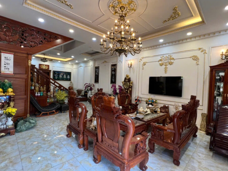 Bán Biệt thự đẳng cấp 4 lầu ngang 12m ngay KDC Cityland P.10 240m2 tiện ích VIP chỉ 55 tỷ