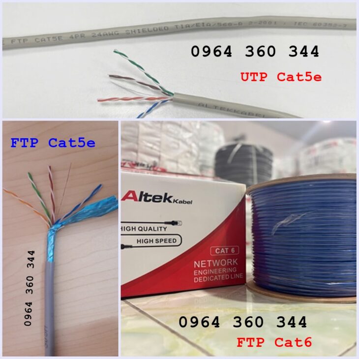 Cáp mạng Lan Cat6 UTP/FTP Altek Kabel