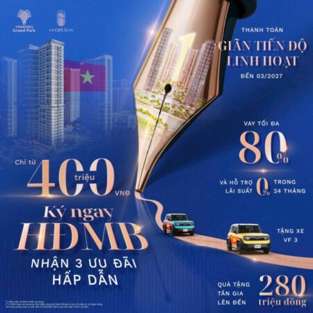 SỐNG SANG CHUẨN GIỚI THƯỢNG LƯU TẠI THE OPUS ONE – DEAL ĐẸP CHỈ TỪ 2,5 TỶ