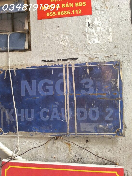 CHÍNH CHỦ BÁN NHÀ 3 TẦNG, 50M2, SỐ 9 NGÕ CẦU ĐƠ 3, HÀ CẦU – HÀ ĐÔNG – GIÁ 6.1 TỶ – SỔ ĐỎ CHÍNH CHỦ