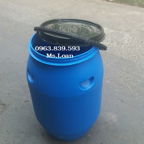 Thùng phuy 120lit đai nhựa trồng cây, đựng hóa chất / 0963 839 593 Ms.Loan