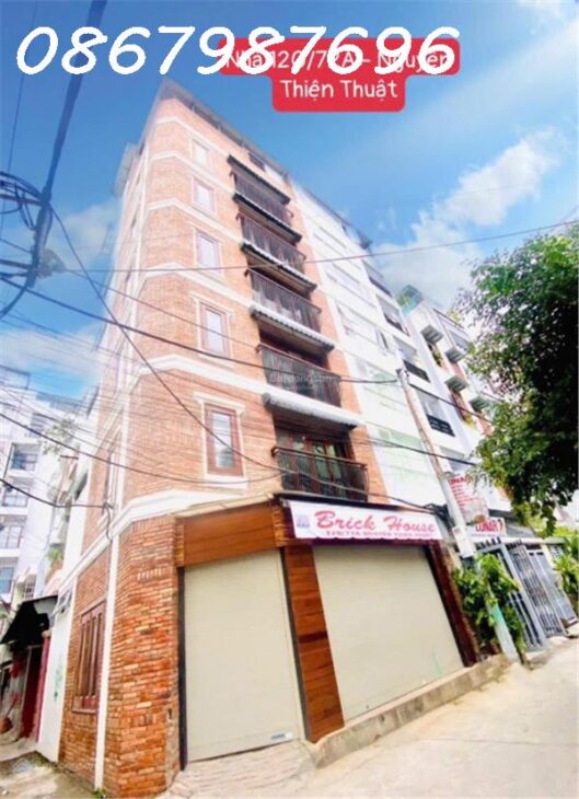 Toà căn hộ Khu Phố Tây: căn góc 50m2 ngang 6.3m, 7 tầng 6 căn hộ, có thang máy