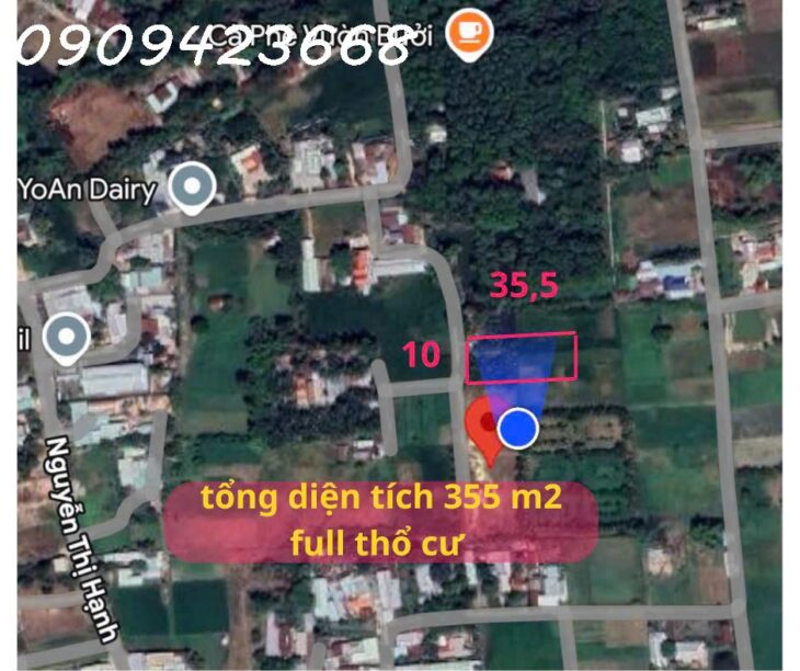 Đất Nền Đức Hòa Gần Vinhomes 197ha – 355m² Thổ Cư – Giá Rẻ Chính Chủ Bán Gấp