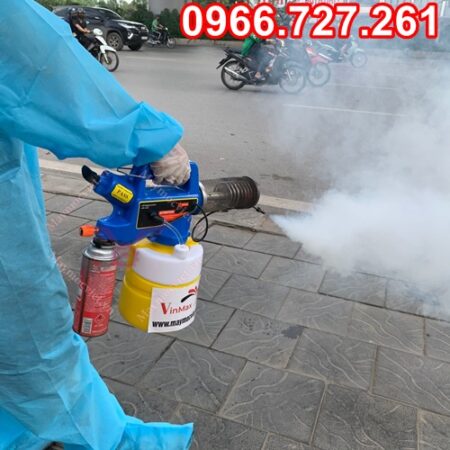 Máy phun khói mini chạy gas Máy phun khói mini chạy gas