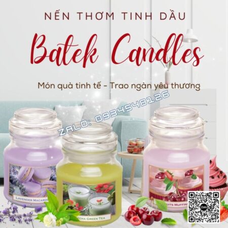 NẾN THƠM TINH DẦU BARTEK 130g, DECOR TRANG TRÍ, HỖ TRỢ KHỬ MÙI, QUÀ TẶNG Ý NGHĨA, NHẬP KHẨU CHÂU ÂU