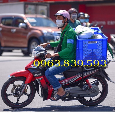 Sóng nhựa 5 bánh xe shipper chở hàng xe máy / 0963 839 593 Ms.Loan