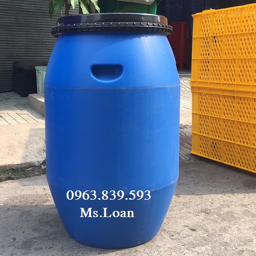 Thùng phuy 120lit đai nhựa trồng cây, đựng hóa chất / 0963 839 593 Ms.Loan