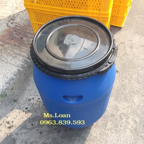 Thùng phuy 120lit đai nhựa trồng cây, đựng hóa chất / 0963 839 593 Ms.Loan
