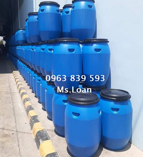 Thùng phuy 120lit đai nhựa trồng cây, đựng hóa chất / 0963 839 593 Ms.Loan