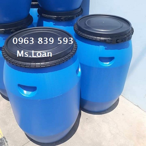 Thùng phuy 120lit đai nhựa trồng cây, đựng hóa chất / 0963 839 593 Ms.Loan