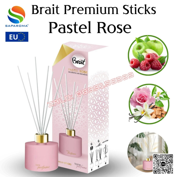 Tinh dầu khuếch tán que mây cao cấp BRAIT 100ml thơm phòng, sang trọng, nhập khẩu Châu Âu