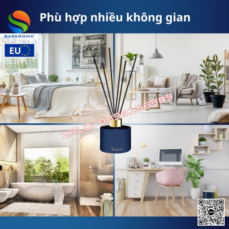 Tinh dầu khuếch tán que mây cao cấp BRAIT 100ml thơm phòng, sang trọng, nhập khẩu Châu Âu