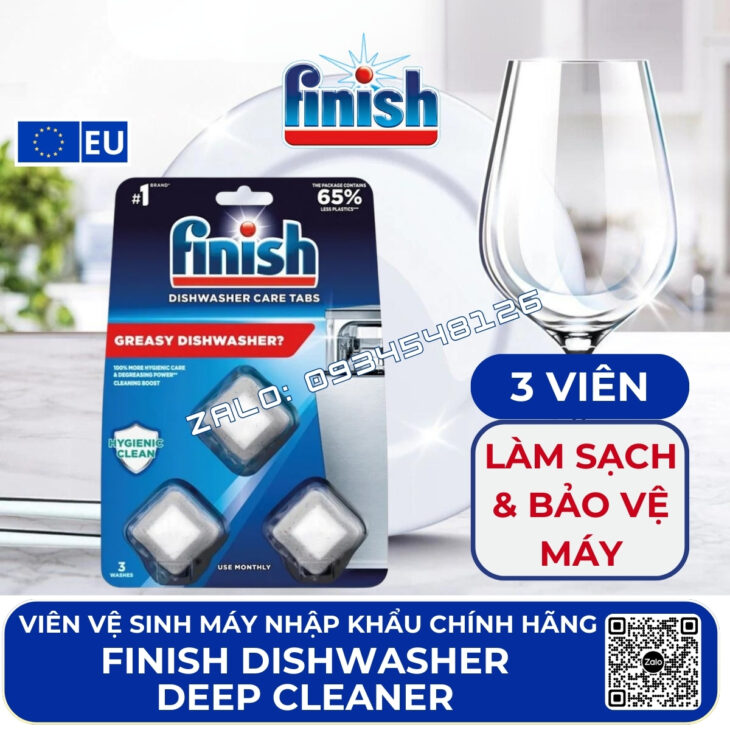 VIÊN RỬA BÁT FINISH NHẬP KHẨU CHÂU ÂU – GIẢI PHÁP HOÀN HẢO CHO BÁT ĐĨA SẠCH BONG, SÁNG BÓNG