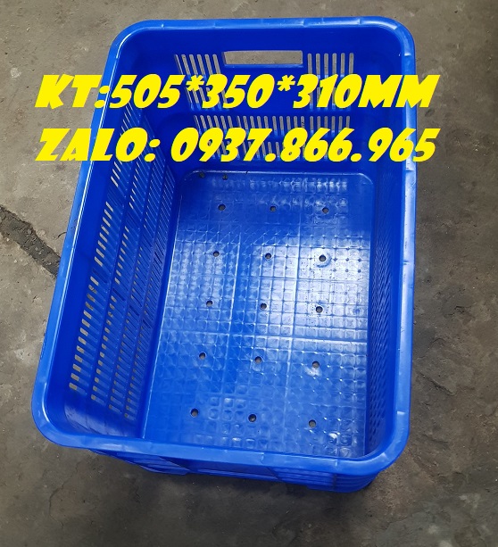 Địa chỉ mua sóng nhựa HS012, sọt nhựa rỗng kích thước 505*350*310mm
