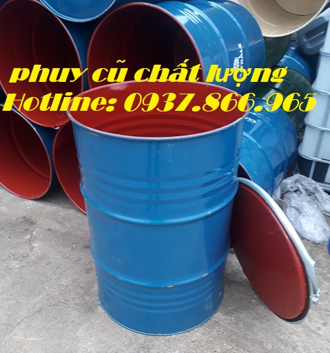 Bán phuy cũ tái sử dụng, phuy cũ giá rẻ, phuy cũ, phi sắt, phi mới, bán phuy sắt, thùn