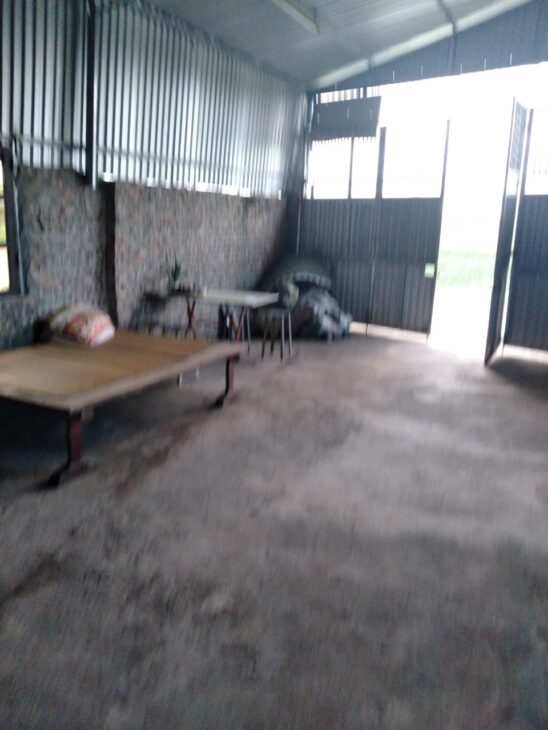 Nhà xưởng sắt hình, tôn lạnh 444m, mặt tiền 14m, 1.75 tỷ Hiệp Hòa, Bắc Giang.