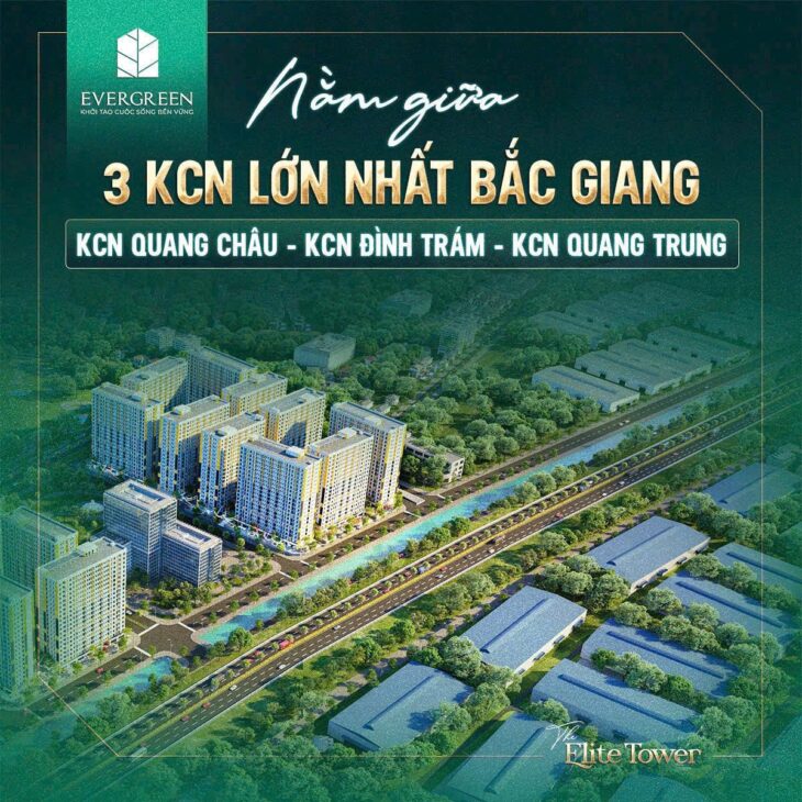 Chỉ với từ 1 tỷ sở hữu đàu tư ngay căn hộ CC Thương Mại Evergreen Bắc Giang!