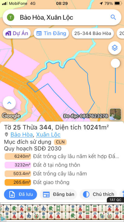 Hơn 1 Hecta đất vườn giáp suối tại mặt tiền đường Mã Vôi giá 700 triệu / sào