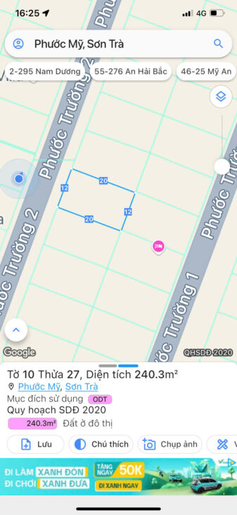 Lô đất kim cương 240m2 ngay biển Phạm Văn Đồng -Phước Trường 2-Giá chỉ 25,9 tỷ