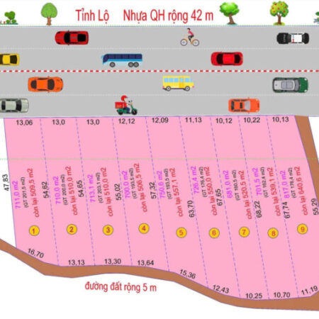 BÁN LÔ ĐẤT ĐẸP 3 MẶT TIỀN ĐƯỜNG TỈNH LỘ 5 NINH HOÀ, KHÁNH HOÀ.