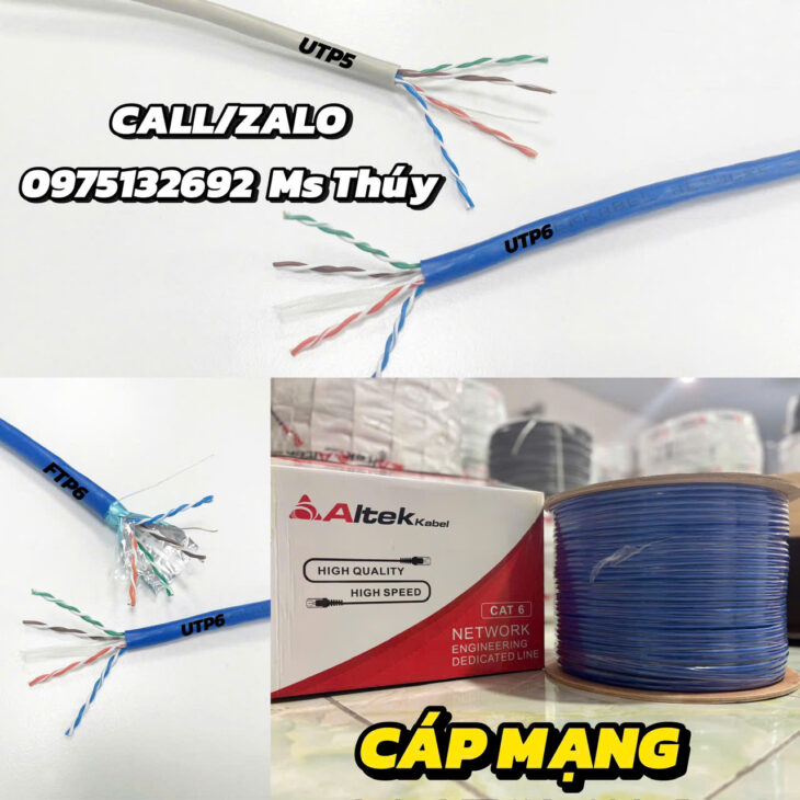 Cáp mạng UTP – chống nhiễu FTP Altek Kabel