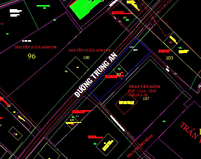 bán đất mặt tiền đường trung an ngang 77m