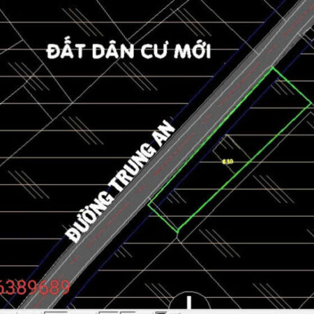 bán đất mặt tiền đường trung an ngang 77m