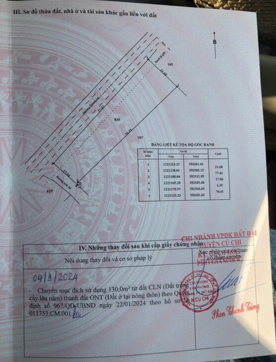 bán đất mặt tiền đường trung an ngang 77m