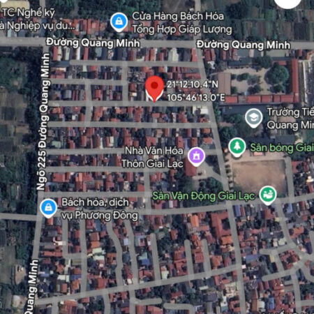 Bán 60m đất tổ 3, TT Quang Minh, Mê Linh. Gần sân bóng Giai Lạc. Đường thông bàn cờ