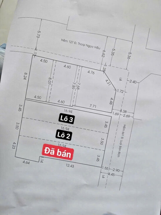 Bán nhà nát Sát MT Lũy Bán Bích DT 3.5×18.5m. Cách MT 25m. Hẻm Xe Taxi Thông. Giá 5.8 tỷ tl.