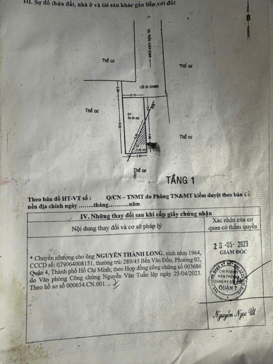 Nhà Quận 7 Sổ Hồng Riêng 2,150 tỷ DT 3,2 x 8,5