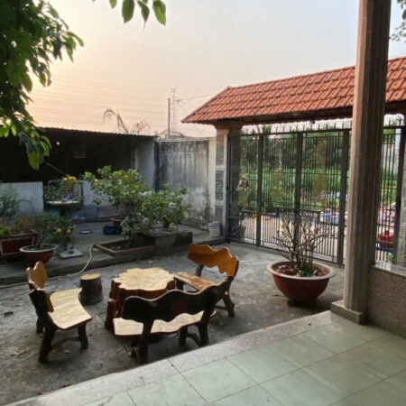 BÁN NHÀ VƯỜN NGHỈ DƯỠNG HẺM XE TẢI– 410M² – HÓC MÔN – GIÁ 10 TỶ TL