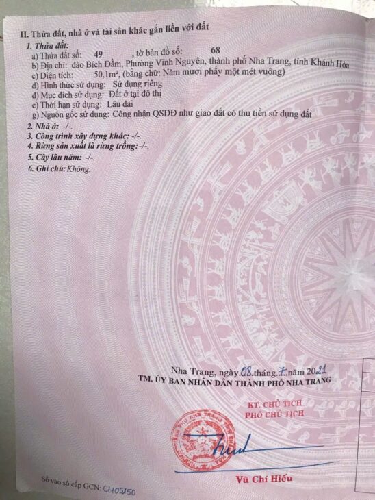 GIÁ TỐT – CHÍNH CHỦ Cần Bán Nhanh Nhà Và Đất Vị Trí Tại TP Nha Trang, Tỉnh Khánh Hòa