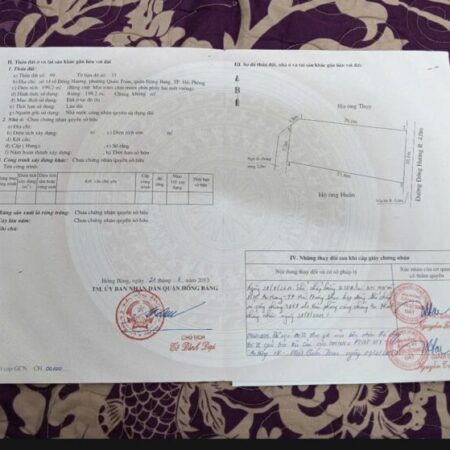 ĐẤT ĐẸP – GIÁ TỐT – Cần Bán Đất Tặng Nhà Biệt thự Tại Phường Quán Toan, Q.Hồng Bàng, TP. Hải Phòng.