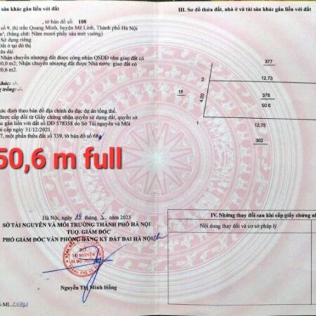 HÀNG MỚI F0-50M FULL TC TỔ 10 TT QUANG MINH,GIÁ ĐẦU TƯ,VỊ TRÍ ĐẸP HÀNG MỚI F0-50M FULL TC TỔ 10 TT QUANG MINH,GIÁ ĐẦU TƯ,VỊ TRÍ ĐẸP