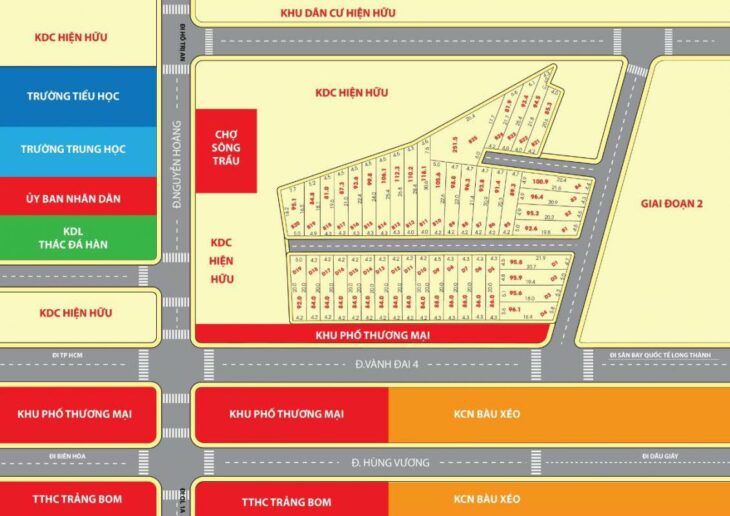 118m2 thổ cư 1 sẹc Nguyễn Hoàng, xã Trảng Bom, tỉnh ĐN 950 triệu
