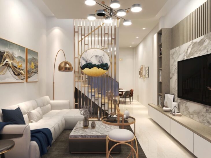 Bán nhà xây mới tại Đông Dư Gia Lâm hơn 4 tỷ 6 tầng thang máy