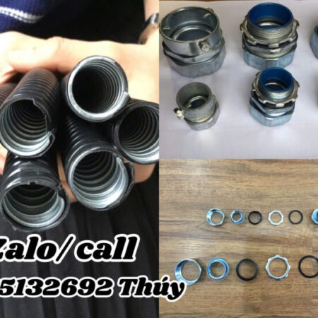 Ống sun sắt bọc nhựa PVC đen luồn dây điện