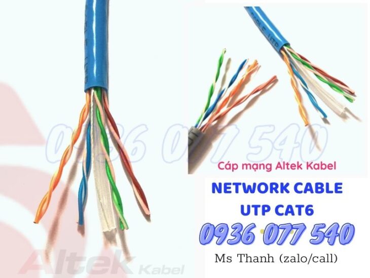 Cáp mạng Lan UTP Cat6 Altek Kabel – Network cable 4x2x23AWG, 305M