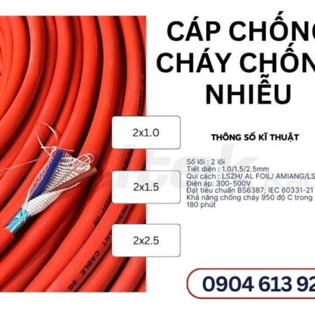 Cáp tín hiệu báo cháy chống cháy chống nhiễu 2×1.0mm Altek Kabel Cáp tín hiệu báo cháy chống cháy chống nhiễu 2×1.0mm Altek Kabel