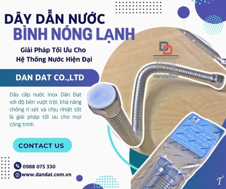 Ống cấp nước mềm inox,ống dẫn nước mềm chịu nhiệt, dây cấp nước bình nóng lạnh inox, dây dẫn nước