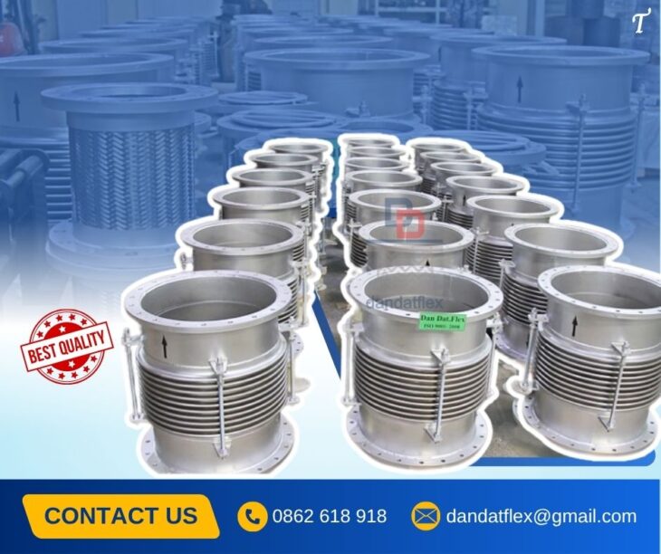 Khớp nối mềm chống rung, khớp nối co giãn inox chịu nhiệt, ống nối mềm giảm rung inox, khớp giãn nở