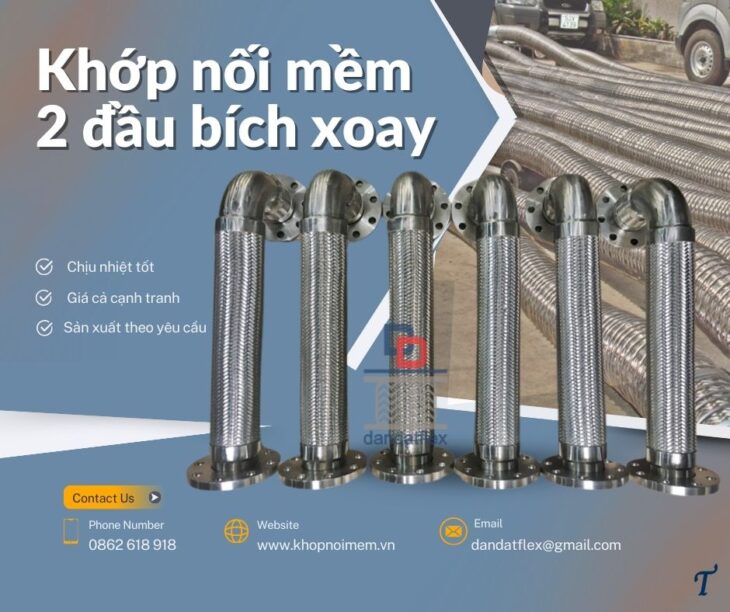 Cung cấp khớp nối mềm các loại/ khớp nối kim loại chống rung/ khớp nối mềm inox có lò xo chịu nhiệt