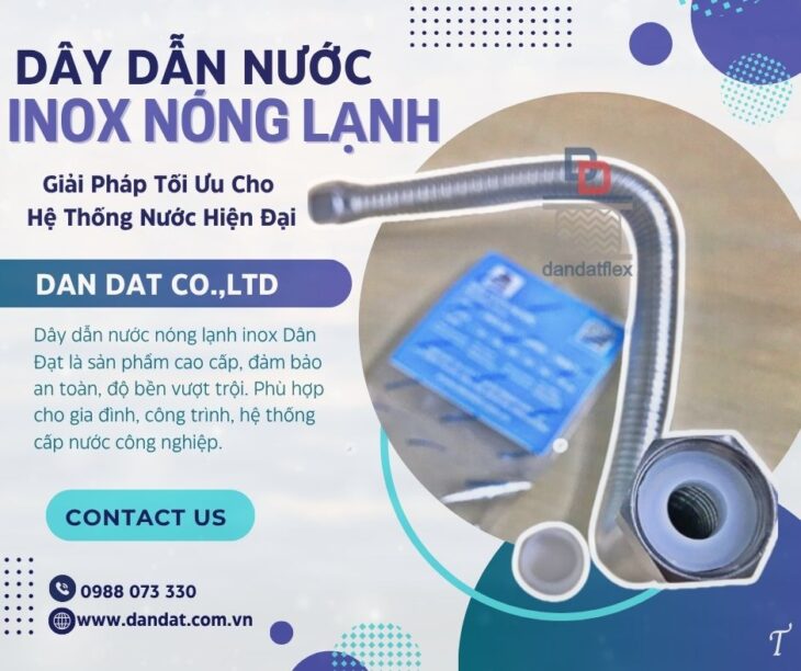 Ống cấp nước mềm inox,ống dẫn nước mềm chịu nhiệt, dây cấp nước bình nóng lạnh inox, dây dẫn nước