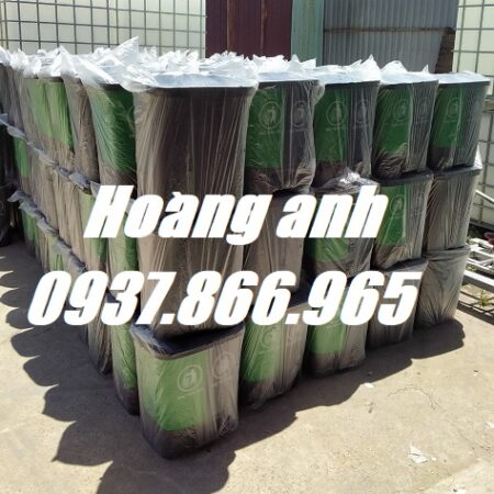Thung rac, thùng phân loại rác 2 ngăn, bán thùng rác các loại