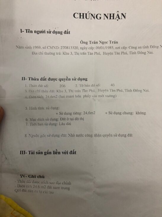 Nhà trung tâm huyện, thổ cư toàn bộ, 2 mặt tiền đường, sát bên là chợ Huyện, Bến xe,
