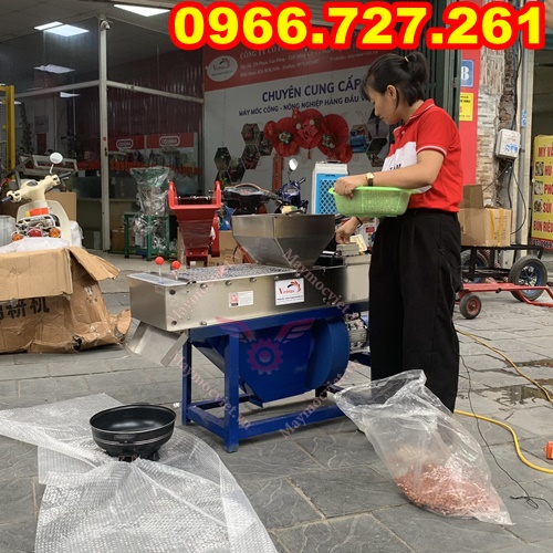 Máy bóc vỏ đậu lụa rang 600 kg/giờ Vinmax BVL600
